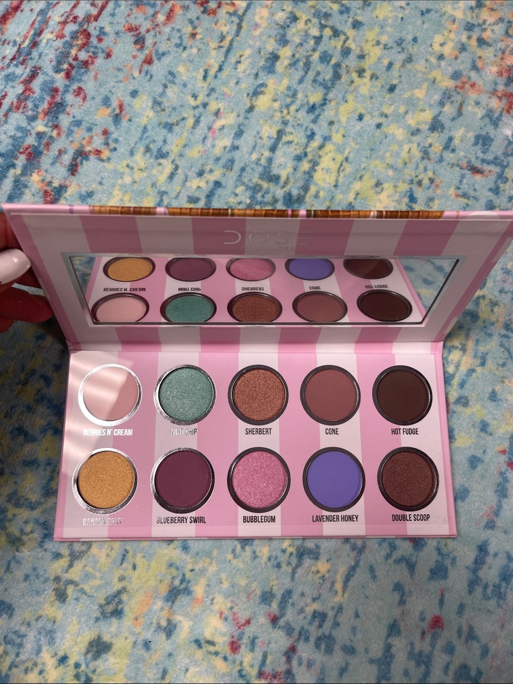 💙Dose of Colors Pastel & Berry Eyeshadow Palette - Pink, Lavender, Teal, Gold